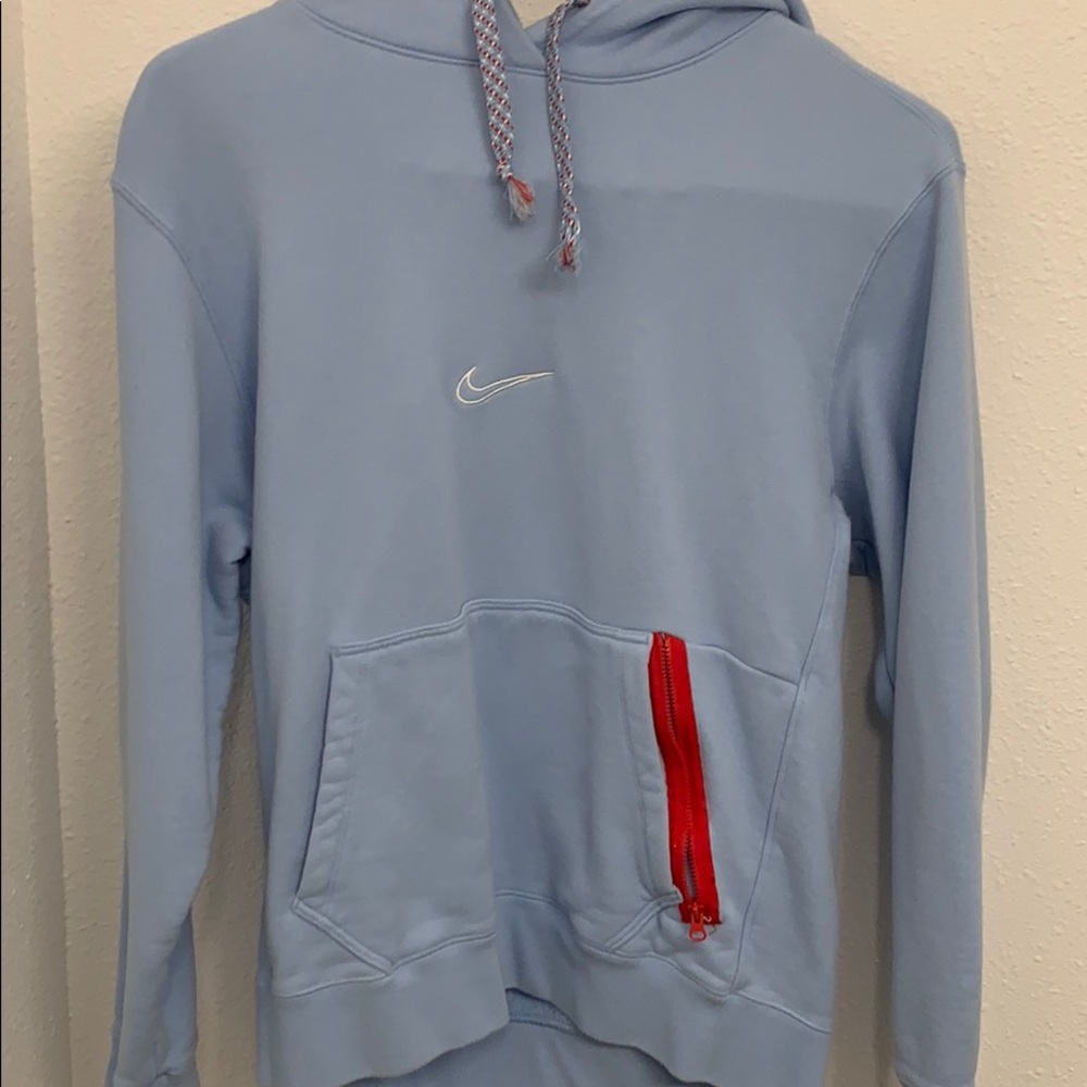 baby blue vintage bike hoodie